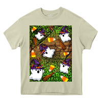 Mossy Halloween ghost Heavy Core Tee - Artiststas