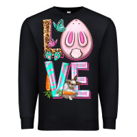 Black Love Rabbit Easter Day Premium Sweatshirt - HowdyJamesFarm