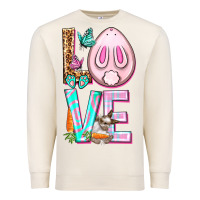 Sandshell Love Rabbit Easter Day Premium Sweatshirt - HowdyJamesFarm