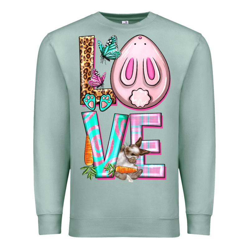 Love Rabbit Easter Day Premium Sweatshirt by HowdyJamesFarm | Teevron