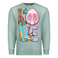 Seafoam Love Rabbit Easter Day Premium Sweatshirt - HowdyJamesFarm