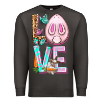 Smoke Love Rabbit Easter Day Premium Sweatshirt - HowdyJamesFarm