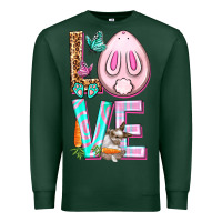 Sports Green Love Rabbit Easter Day Premium Sweatshirt - HowdyJamesFarm