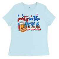 Baby Blue party in the usa Ladies Tee - AdoDesignShop