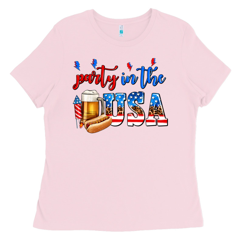 Party In The Usa Ladies Tee by AdoDesignShop | Teevron