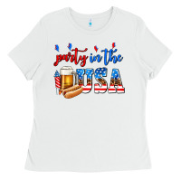 White party in the usa Ladies Tee - AdoDesignShop