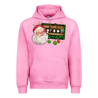 Fuchsia Pink santa cassette Urban Hoodie - FaDigitalArtStudio
