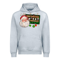 Heather Grey santa cassette Urban Hoodie - FaDigitalArtStudio