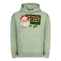 Pigment Oil Green santa cassette Urban Hoodie - FaDigitalArtStudio