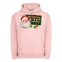 Pigment Salmon santa cassette Urban Hoodie - FaDigitalArtStudio