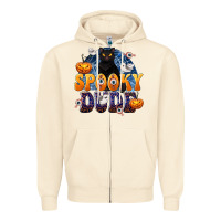 Sandshell Spooky Dude Zipper Hoodie - texasbilliewilder