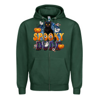 Sports Green Spooky Dude Zipper Hoodie - texasbilliewilder