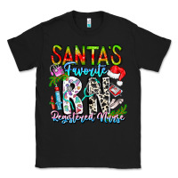 Black Santa's Favorite RN Registered Nurse Classic Tee - CowhideDigitalArt