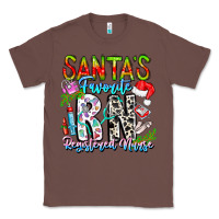 Chestnut Santa's Favorite RN Registered Nurse Classic Tee - CowhideDigitalArt