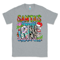 Heather Grey Santa's Favorite RN Registered Nurse Classic Tee - CowhideDigitalArt
