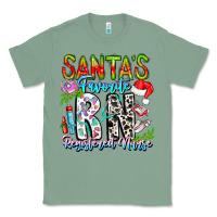 Sage Santa's Favorite RN Registered Nurse Classic Tee - CowhideDigitalArt
