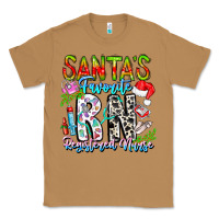 Toasted Coconut Santa's Favorite RN Registered Nurse Classic Tee - CowhideDigitalArt