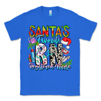 True Royal Santa's Favorite RN Registered Nurse Classic Tee - CowhideDigitalArt