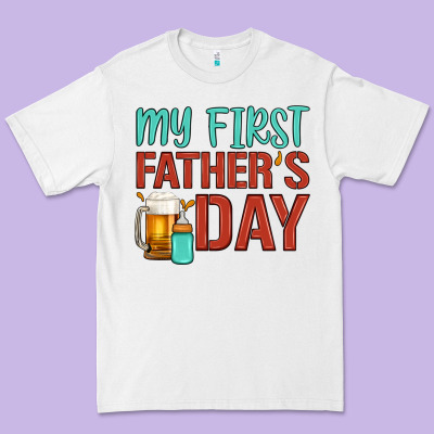 My First Father's Day Premium Tee Designed By Artiststas
