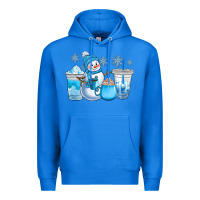 True Royal winter snowman coffee cups Premium Hoodie - CowGirlArtShop