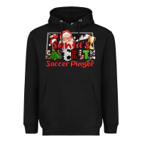 Black santas favorite soccer player Heavyweight Hoodie - CowGirlArtShop
