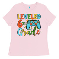 Bubblegum Pink leveled 6th grade Ladies Tee - JahusDesignShop