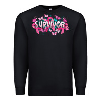 Black Cancer survivor Cancer Awareness Premium Sweatshirt - HowdyJamesFarm