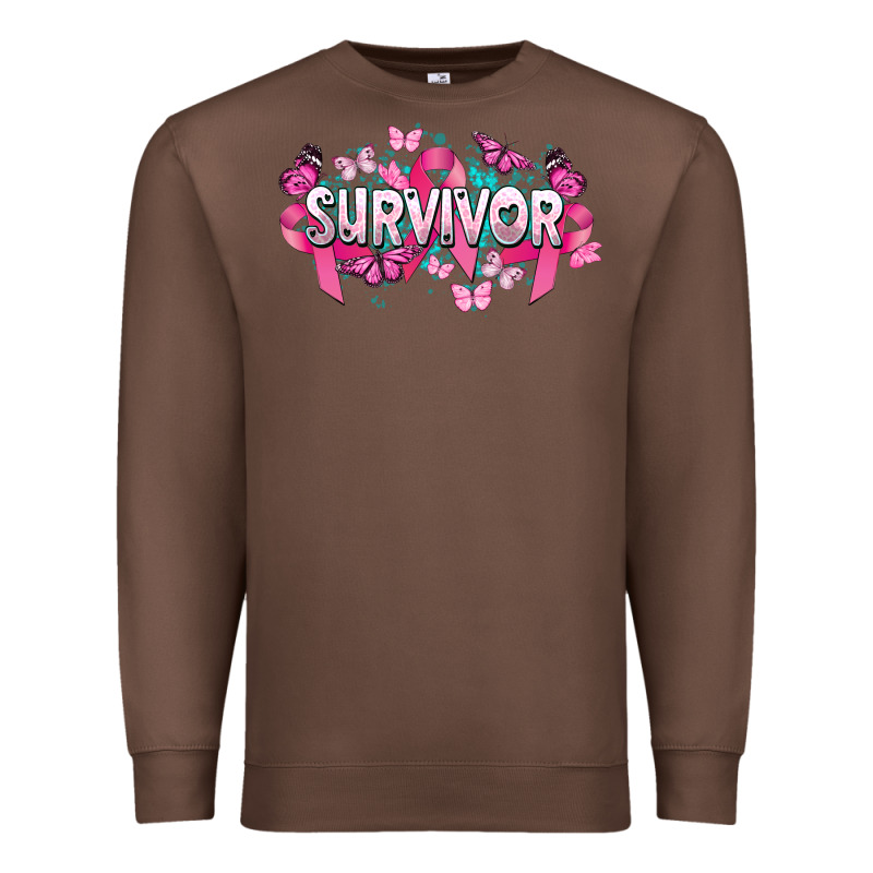 Cancer Survivor Cancer Awareness Premium Sweatshirt by HowdyJamesFarm | Teevron
