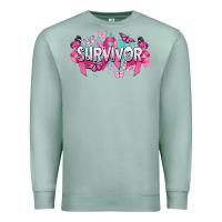 Seafoam Cancer survivor Cancer Awareness Premium Sweatshirt - HowdyJamesFarm