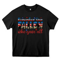Black remember our fallen who gave all Heavy Core Tee - JahusDesignShop