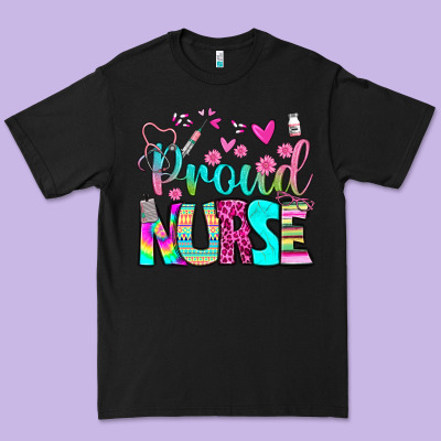 Proud Nurse Premium Tee Designed By Bundleandbundleshop