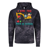 I Dig 100 Days Of School Excavator Vintage Hoodie | Teevron