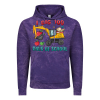 Cloud Purple i dig 100 days of school excavator Vintage Hoodie - MaliasSmallBusiness