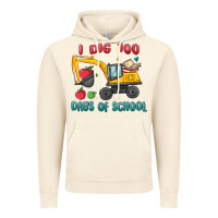 Vintage Artic i dig 100 days of school excavator Vintage Hoodie - MaliasSmallBusiness