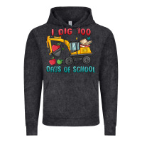 Vintage Black i dig 100 days of school excavator Vintage Hoodie - MaliasSmallBusiness