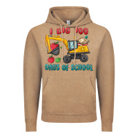 Vintage Coffee i dig 100 days of school excavator Vintage Hoodie - MaliasSmallBusiness