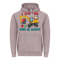 Vintage Zinc i dig 100 days of school excavator Vintage Hoodie - MaliasSmallBusiness