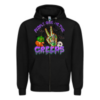 Black people give me the creeps Zipper Hoodie - NancyCooperArtShop