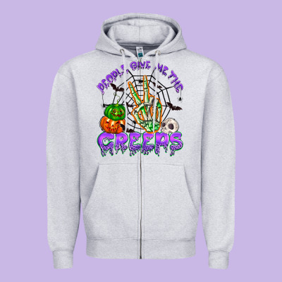 People Give Me The Creeps Zipper Hoodie Designed By Nancycooperartshop