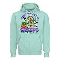 Seafoam people give me the creeps Zipper Hoodie - NancyCooperArtShop