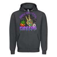 Smoke people give me the creeps Zipper Hoodie - NancyCooperArtShop