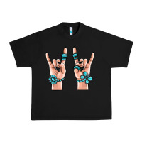 Black gemstone rock hand Urban Heavy Tee - MaliasSmallBusiness