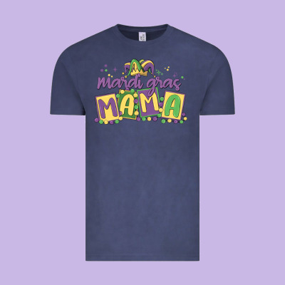 Mardi Gras Mama Vintage Tee Designed By Maliassmallbusiness