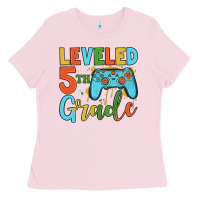 Bubblegum Pink leveled 5th grade Ladies Tee - JahusDesignShop