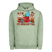 Pigment Oil Green american football coffee cups Urban Hoodie - FaDigitalArtStudio