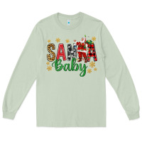 Matcha Santa Baby With Santa Long Sleeve Tee - BundleAndBundleShop
