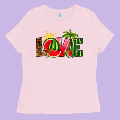 Love Watermelon Ladies Tee Designed By Ranaportraitstore