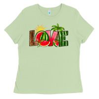 Matcha love watermelon Ladies Tee - RanaPortraitStore