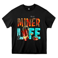 Black miner life Heavy Core Tee - AdoDesignShop