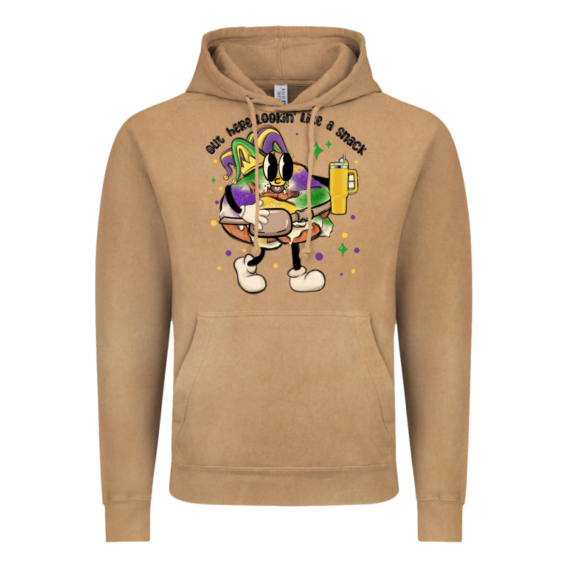 Out Here Lookin Like A Snack King Cake Mardi Gras Vintage Hoodie by MaliasSmallBusiness | Teevron